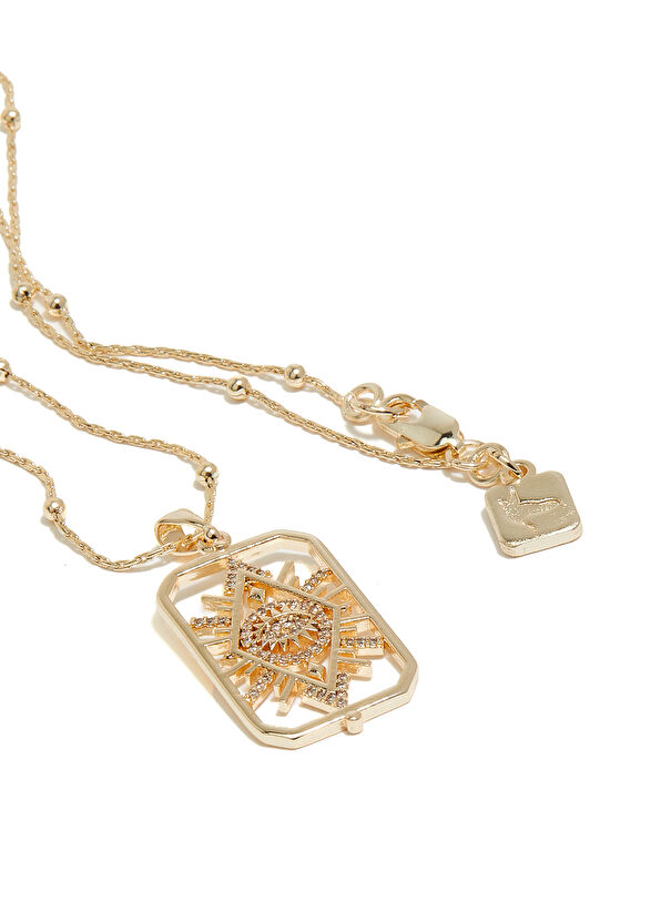 Beymen Club Gold Göz Detaylı Kadın Kolye - 2