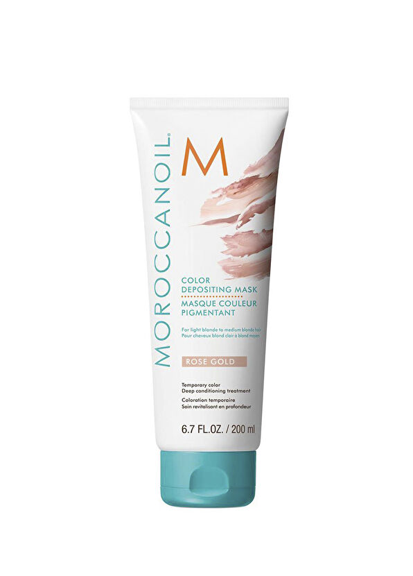 Moroccanoil Color Depositing Rose Gold Renk Tazeleyici Saç Maskesi 200 ml - 1