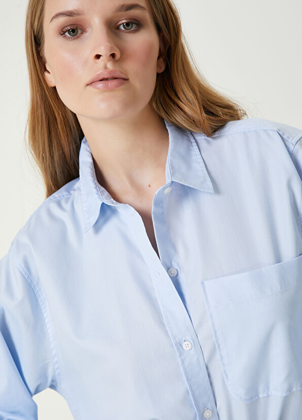 Beymen Club Açık Mavi Cepli Gömlek - 2