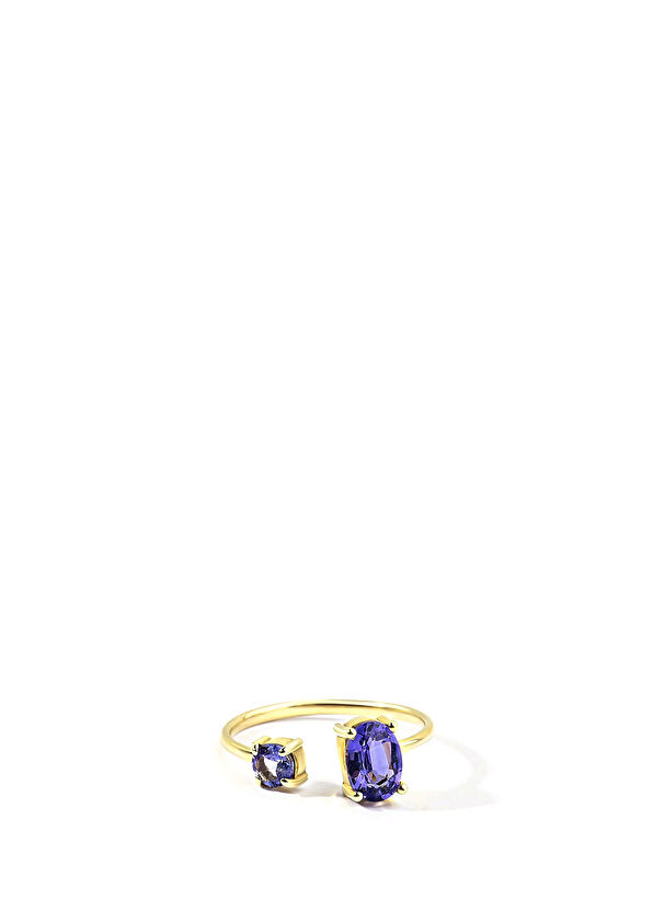 The Anoukis Deep Sea Ring Tanzanite 14 Karat Women's Gold Ring - 2