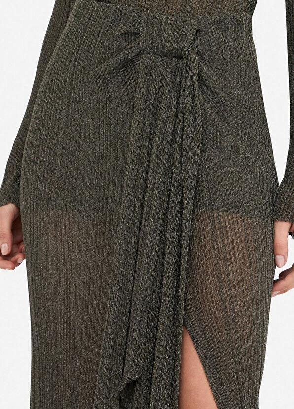 Liu Jo Lurex Yeşil Kadın Kalem Etek - 4