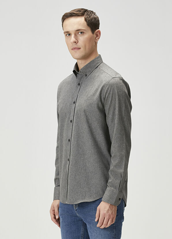 Beymen Club Comfort Fit Antrasit Gömlek - 2