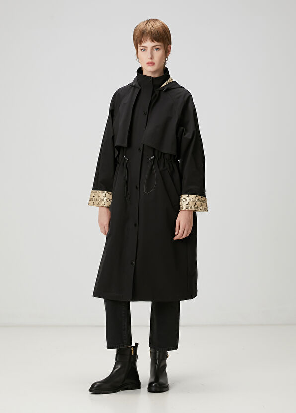 Beymen Club Siyah Kapüşonlu Pardösü - 2