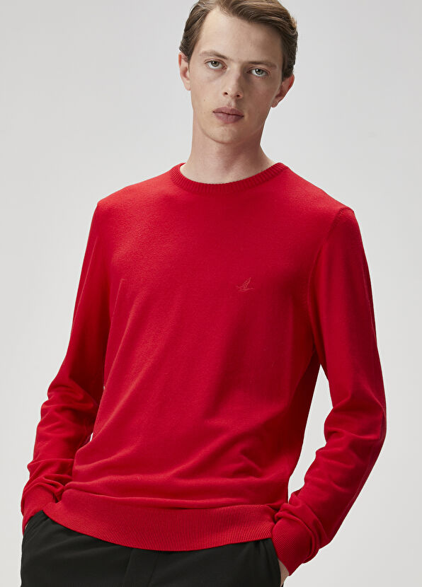 Beymen Club Parlak Kırmızı Basic Kazak - 1