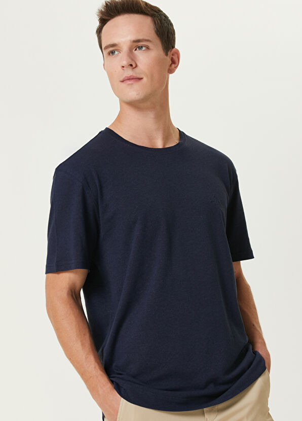 Beymen Club Lacivert Logo Detaylı T-shirt - 2