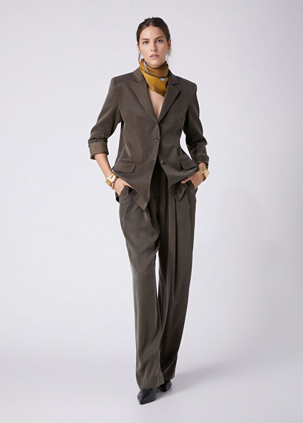 Beymen Club Khaki Cupro Blazer - 3
