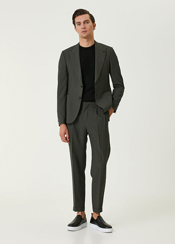 Beymen Club Haki Gofre Dokulu Takım Elbise - 1