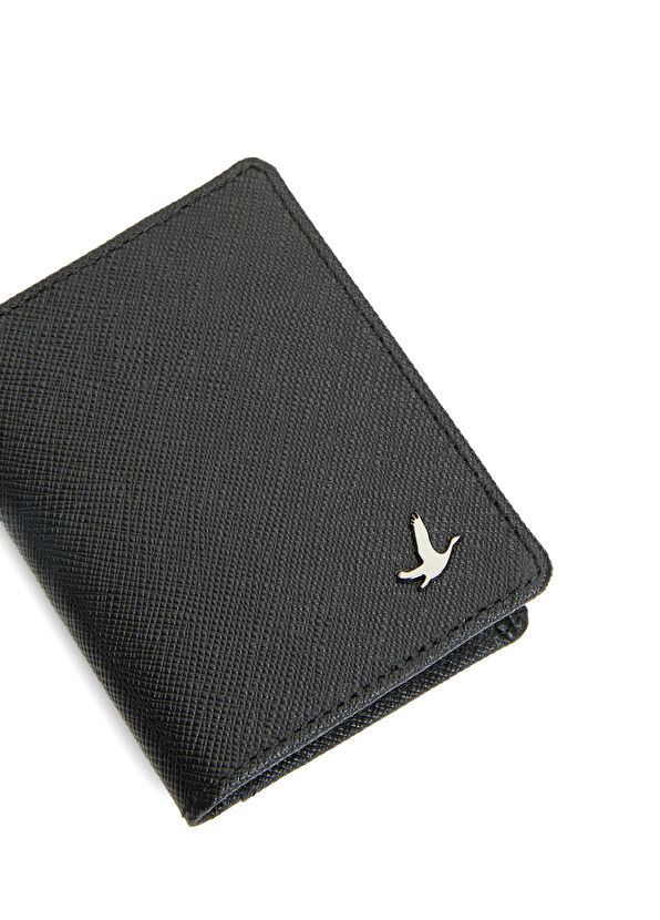 Beymen Club Black Mens Leather Card Holder - 4