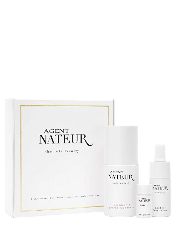 Agent Nateur Holi Trinity 3-Adımlı Temizleyici & Yatıştırıcı & Besleyici Seyahat Boy Cilt Bakım Başlangıç Seti - 1