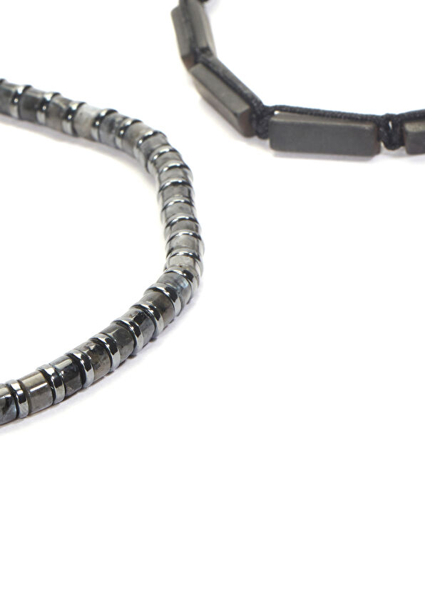 Beymen Club Anthracite Stones 2 Pieces Men's Bracelet - 3