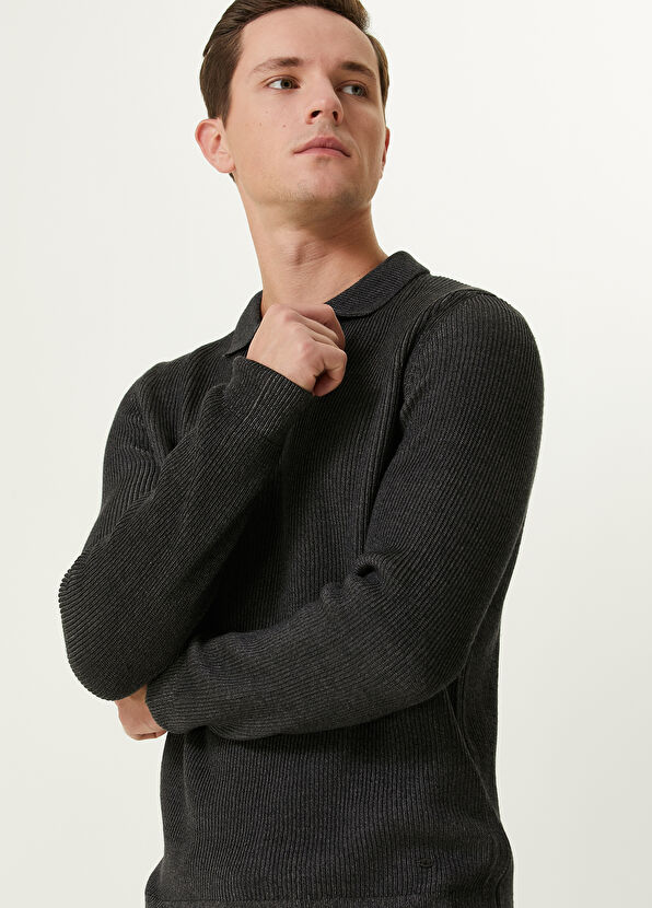 Beymen Club Antrasit Polo Yaka Triko - 2