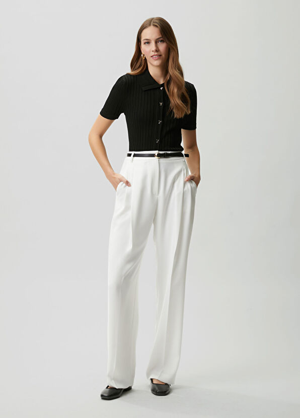 Beymen Club Black Short-Sleeve Polo Sweater - 3