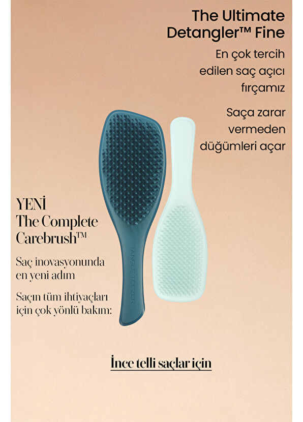 Tangle Teezer Complete Carebrush Mavi İnce Telli ve Hassas Saçlar için Saç Fırçası Tarak - 3