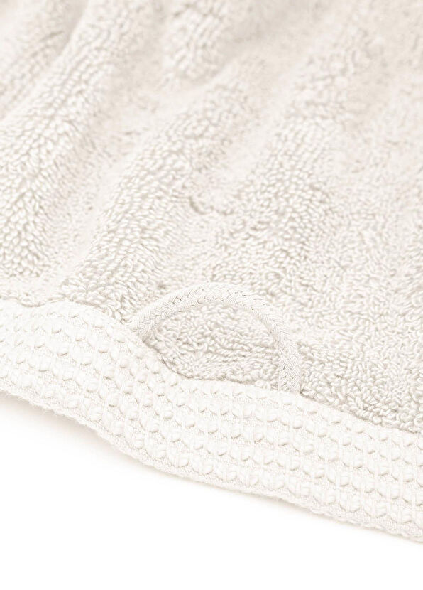 Ecocotton Pure Cotton Cotton Butterfly Border Cream 3-Piece Towel Set - 4