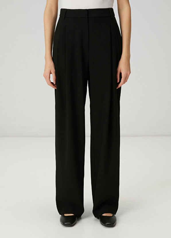 Beymen Club Black crepe palazzo pants - 2