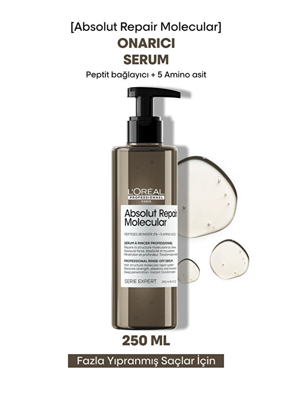Loreal Professionnel Serie Expert Absolut Repair Molecular Tüm Yıpranmış Saçlar İçin Durulanan Saç Serumu 250 ml - 2