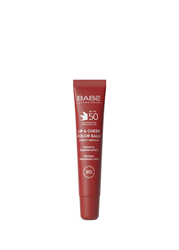 Babe Laboratorios Lip Cheek Balm Cherry Vişne SPF50 Dudak ve Yanak Balmı  20 ml - 1