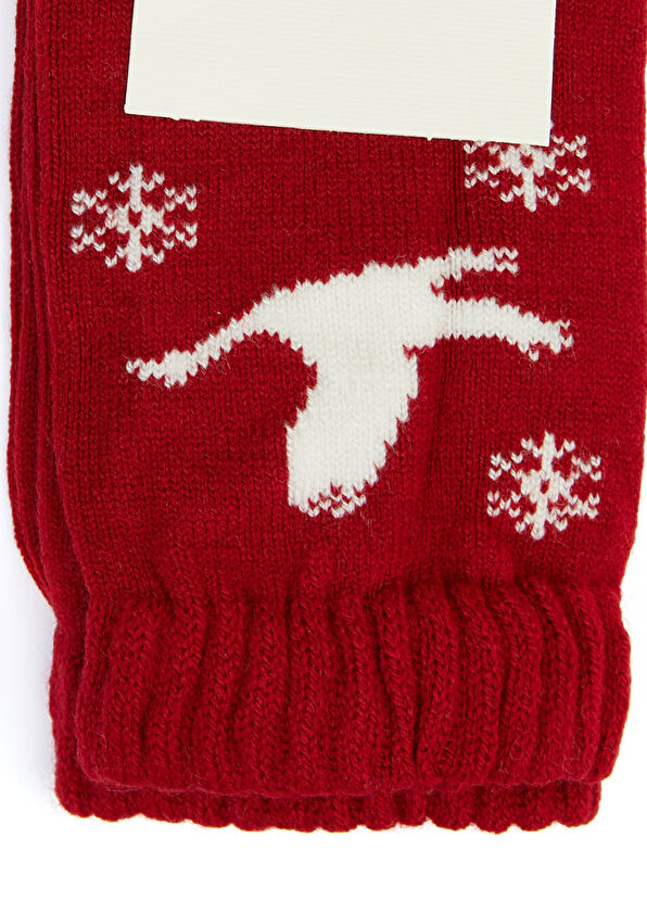 Beymen Club Kırmızı Yılbaşı Temalı Kadın Çorap - 2