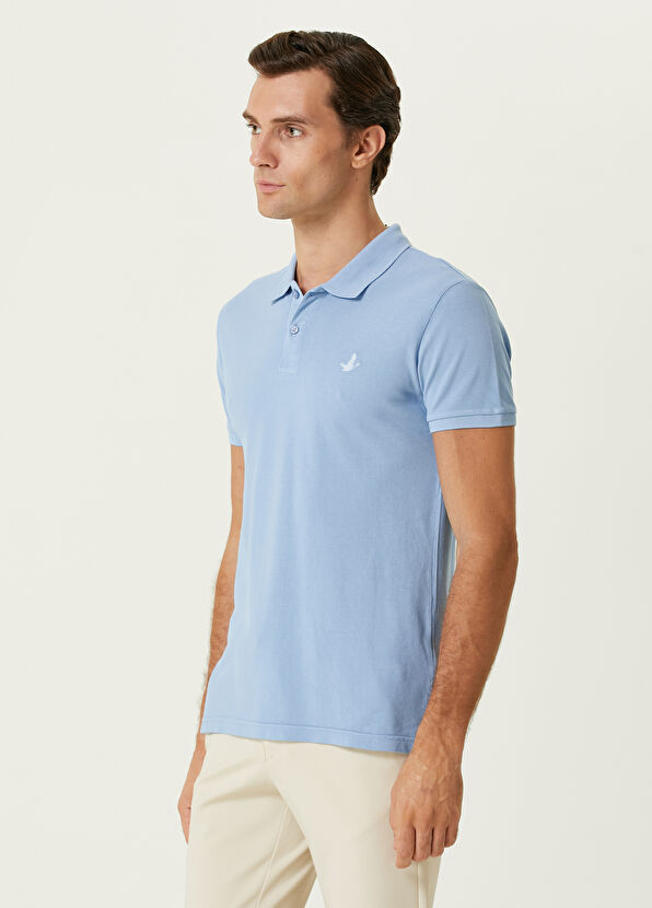 Beymen Club Slim Fit Açık Mavi Polo Yaka T-shirt - 2