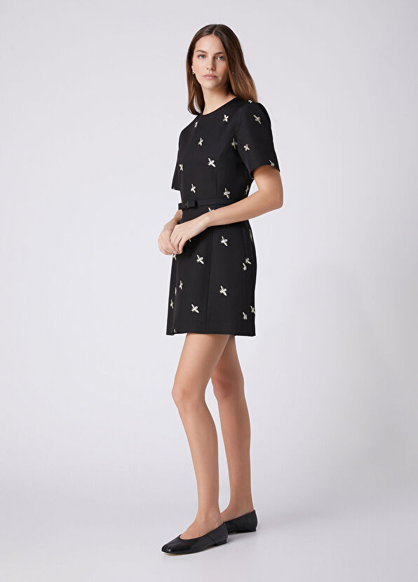 Beymen Club Black Belt Detailed Mini Evening Dress - 4
