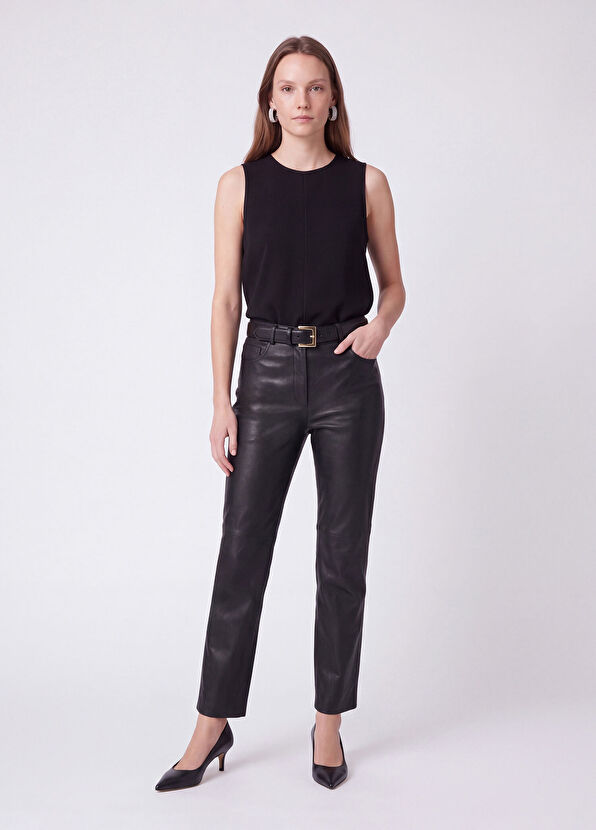 Beymen Club Black Crew Neck Sleeveless Basic Blouse - 2