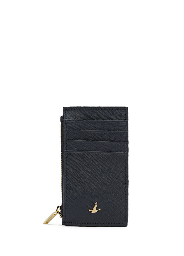 Beymen Club Navy Blue Women's Leather Card Holder - 1