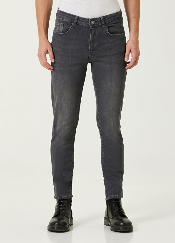 Beymen Club Slim Fit Gri Jean Pantolon - 2