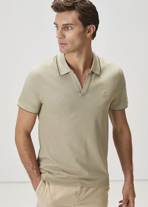 Beymen Club Outdoor Khaki Polo T-Shirt - 2