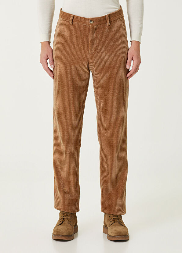 Beymen Club Camel Velvet Trousers - 2