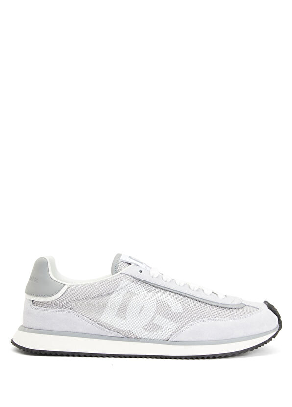 Dolce&Gabbana DG Cushion White Grey Men's Leather Sneakers - 1