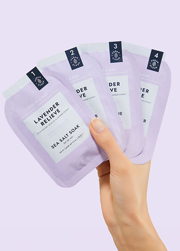 Voesh New York Pedi In A Box Deluxe Lavanta Relieve 4 Adımlı Pedikür Seti - 3