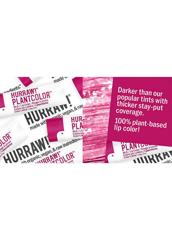 Hurraw No2 Vegan Plantcolor Lip Color Dudak Renklendirici - 2