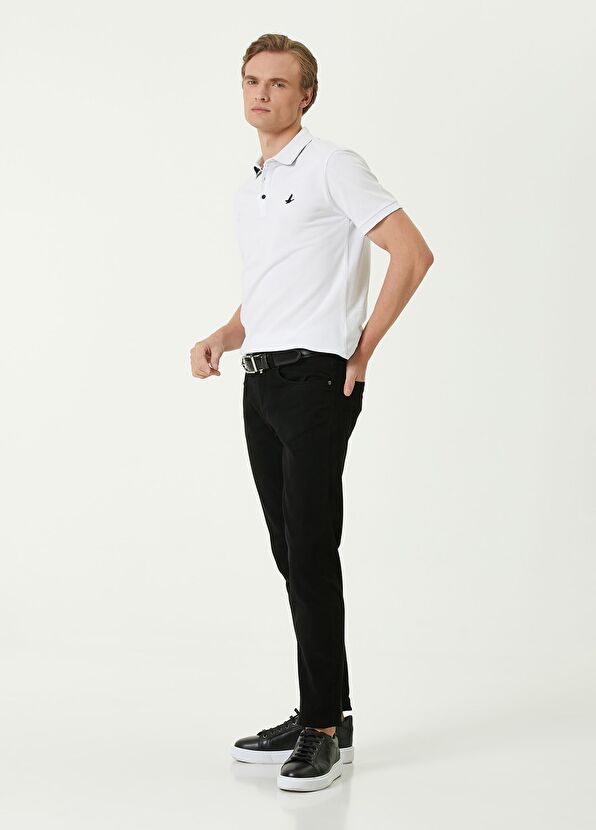 Beymen Club Slim Fit Beyaz Polo Yaka Pike T-shirt - 2