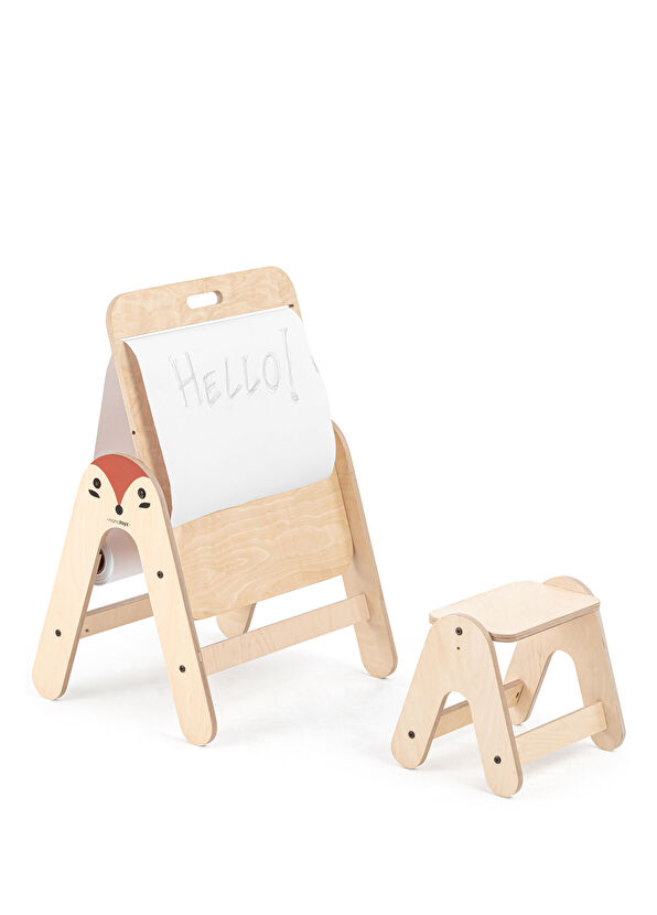 Mamatoyz Massam Tilki Figürlü Ahşap Aktivite Masası - 1