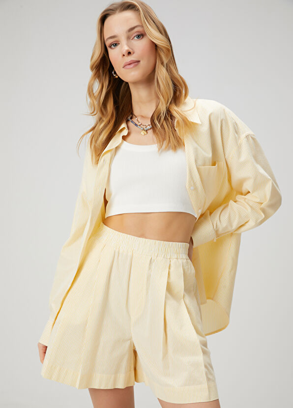 Beymen Club Yellow Striped Shirt - 1