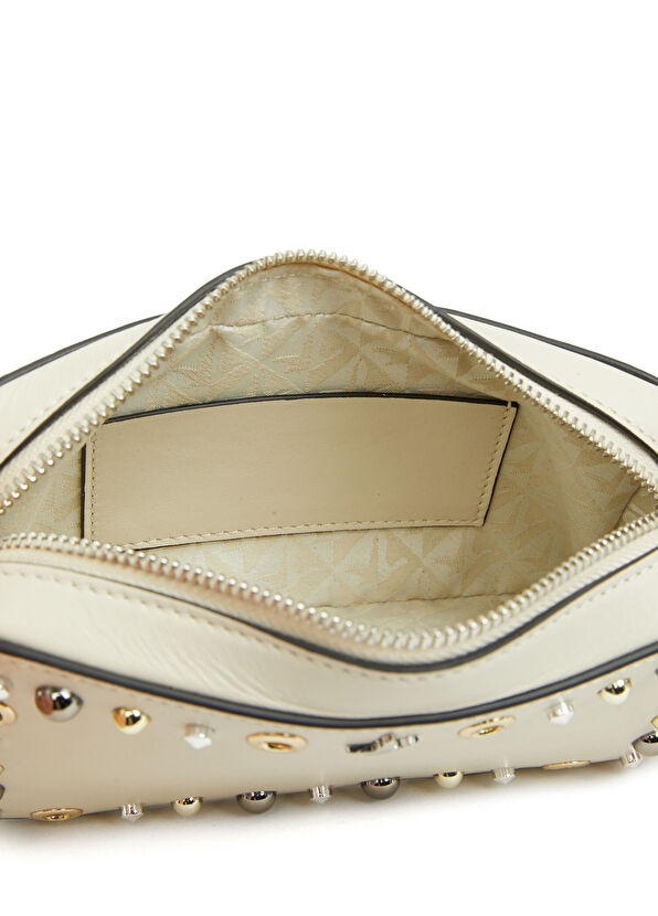 Beymen Club Ecru Stud Women's Leather Bag - 4