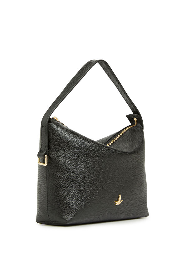 Beymen Club Siyah Çift Askılı Kadın Deri Çanta - 2