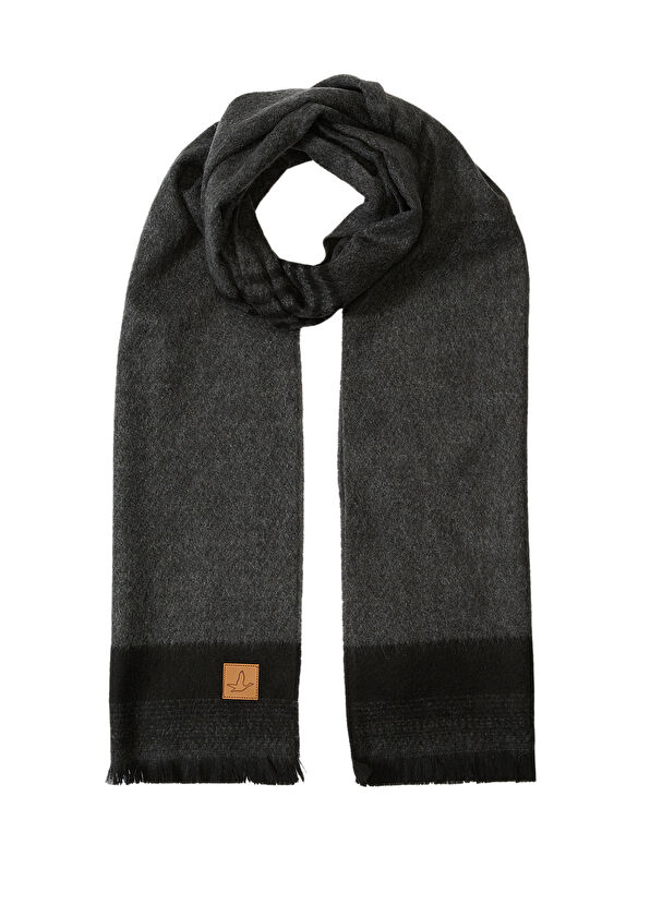 Beymen Club Siyah Gri Erkek Atkı - 1