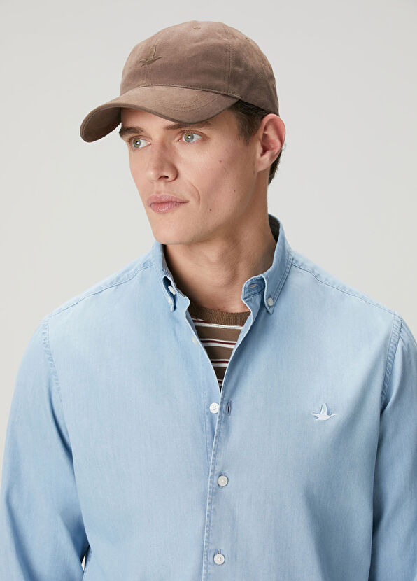 Beymen Club Kahverengi Logo Nakışlı Erkek Gabardin Şapka - 4