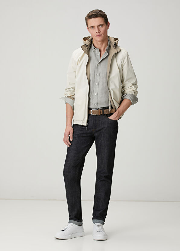 Beymen Club Slim Fit Light Khaki Oxford Shirt - 3