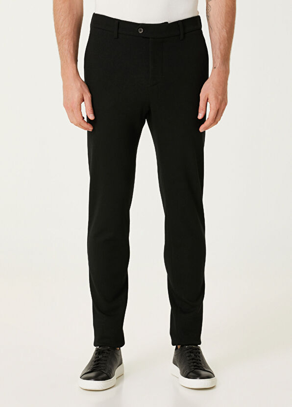 Marco Pescarolo Evo Siyah Yün Pantolon - 2