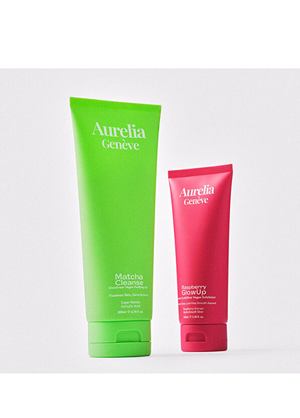 Aurelia Genève Raspberry Glowup Instant Lushglow Vegan Exfoliator - 3