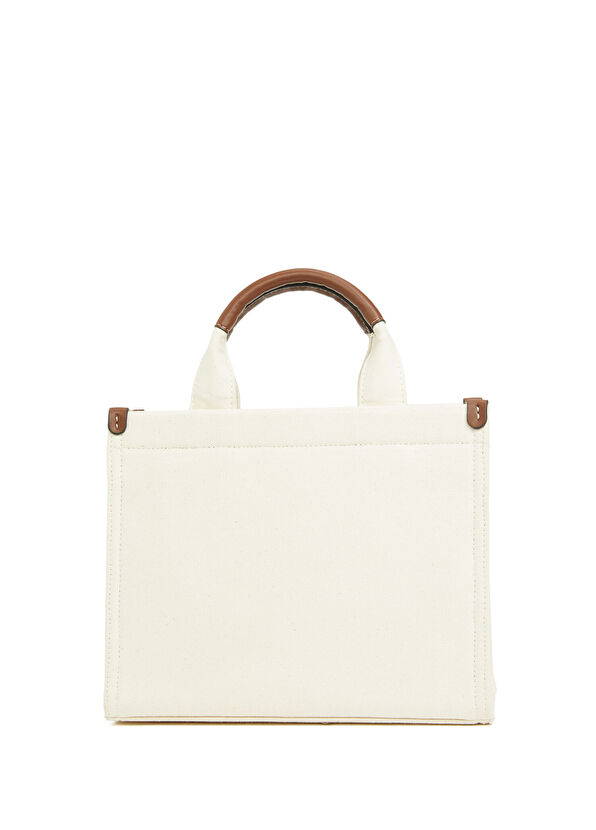Beymen Club Ecru Small Women's Canvas Bag - 3