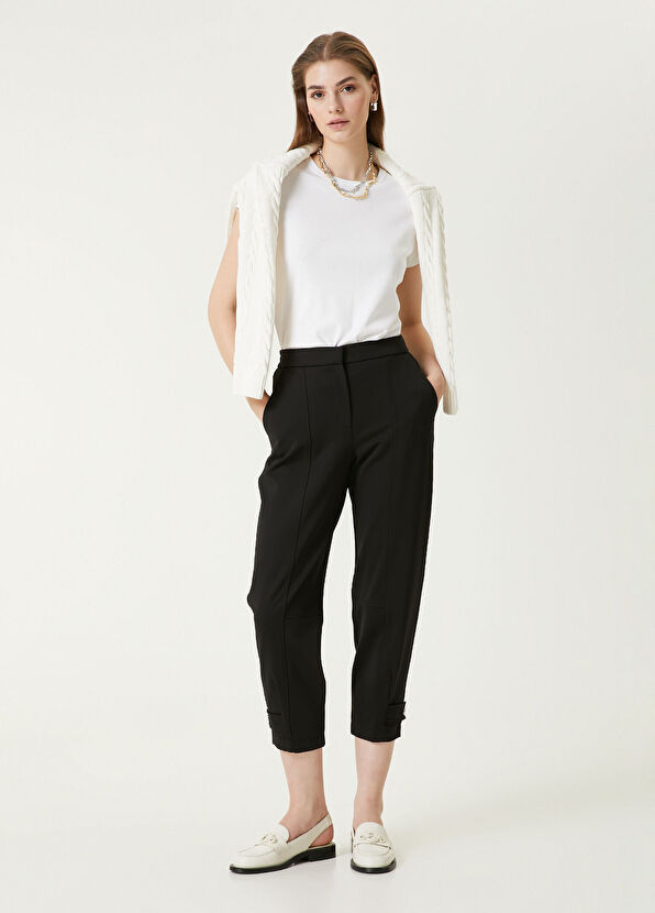 Beymen Club Black Leg Epaulettes Trousers - 1