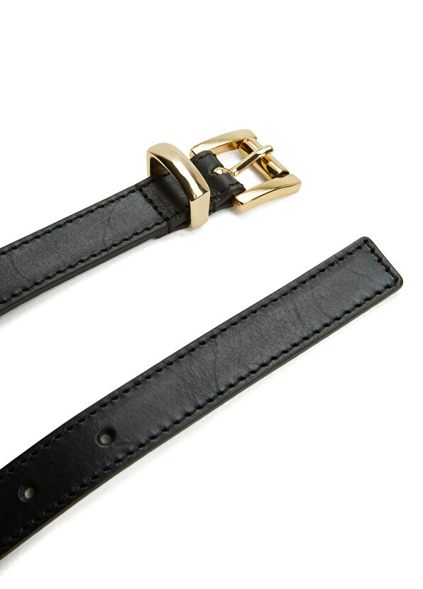 Beymen Club Black Women's Leather Belt - 2