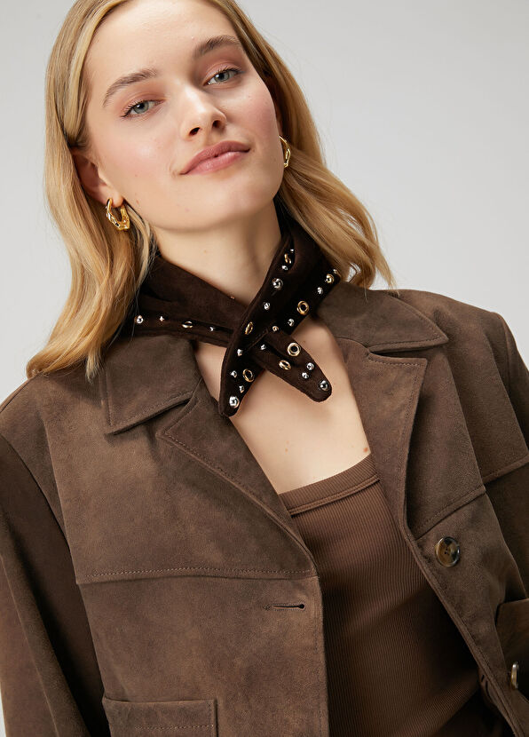 Beymen Club Brown Tumbled Short Leather Jacket - 2