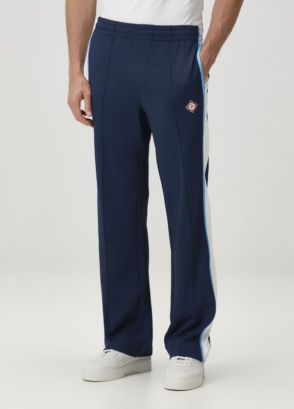 Casablanca Navy Blue Pique Track Pants - 2