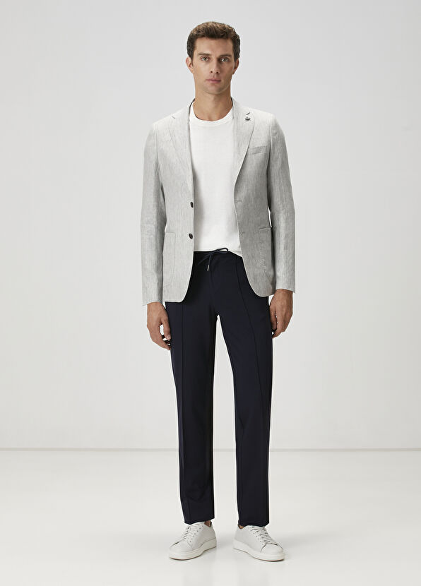 Beymen Club Gray Linen Jacket - 2