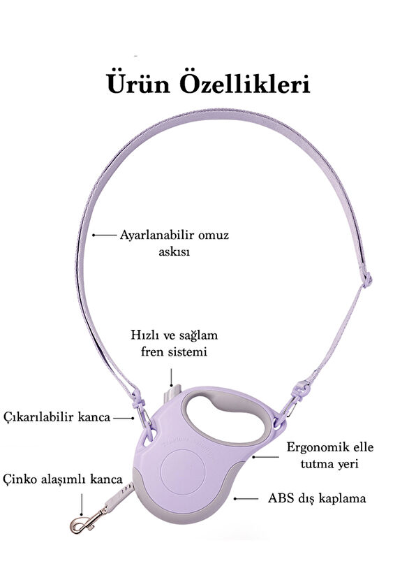 True Love Automatic Orange Dog Leash - 4