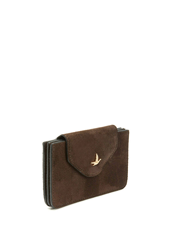 Beymen Club Brown Women's Suede Card Holder - 2